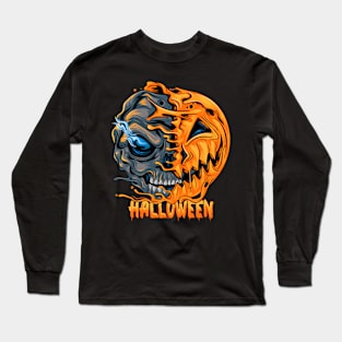 Halloween Skull Pumpkin Zombie Monster Long Sleeve T-Shirt